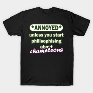 Chameleon Fan Kindergarten Boys Name Sleepy T-Shirt